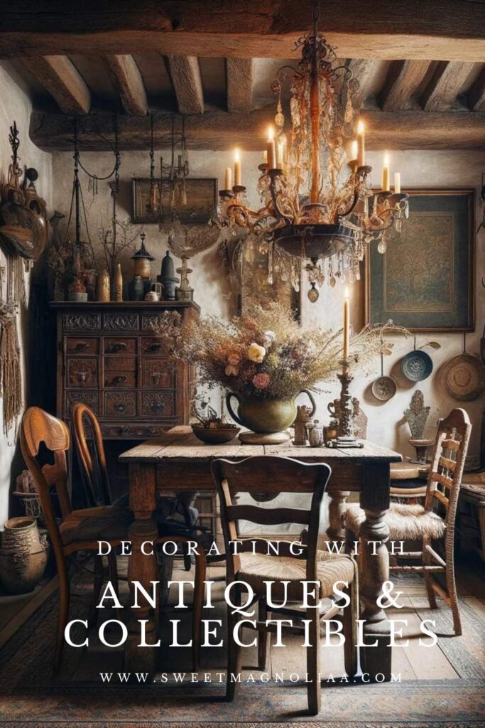 HOW TO DECORATE WITH ANTIQUES & COLLECTIBLES