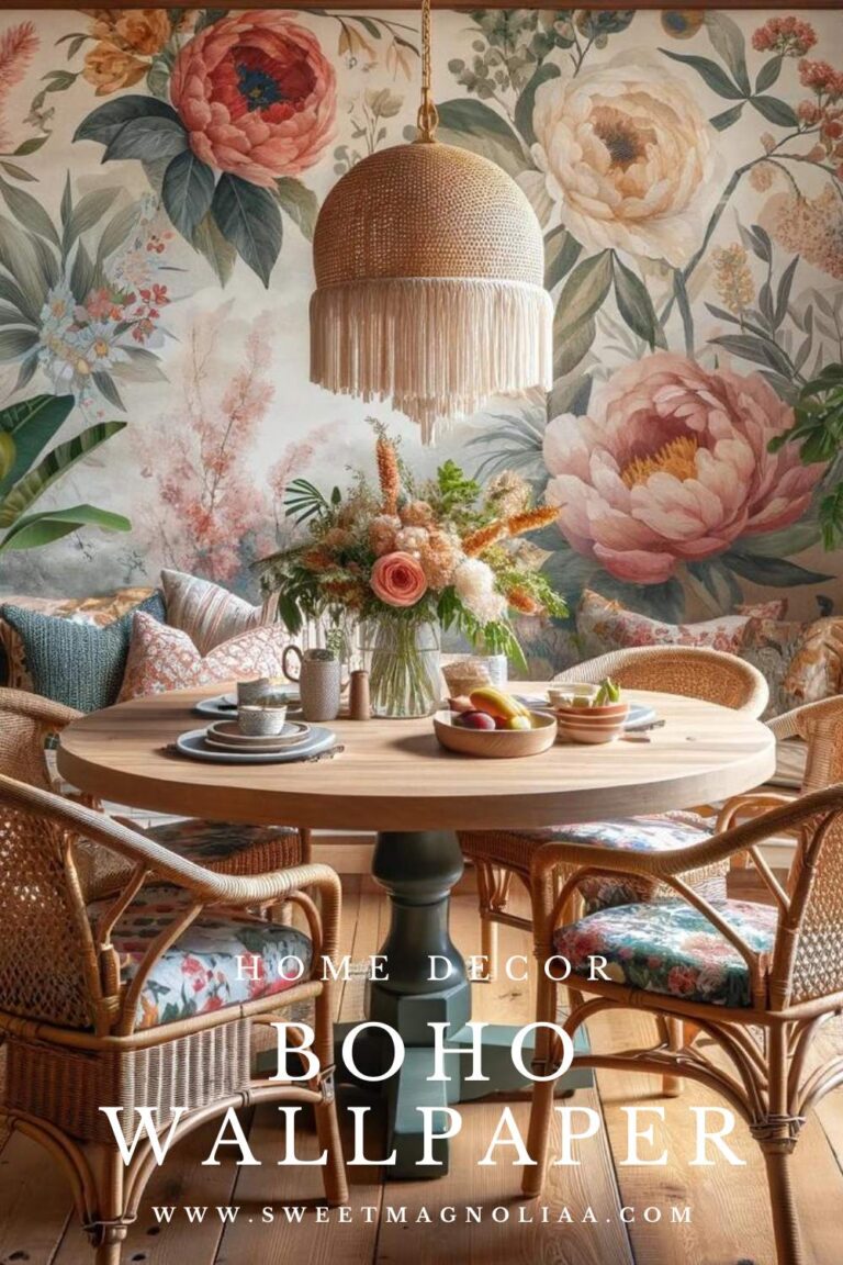 How to Use Boho Wallpaper: A Guide to Mastering Boho Decor - Sweet ...