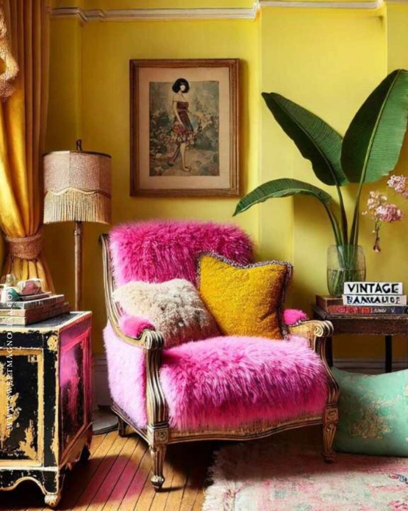 Hollywood Regency isn’t here to play it safe. Think jet black and bright white, emerald green and gold, deep navy with a splash of crimson. The key? Contrast. This style thrives on bold pairings that make each room feel like a work of art.
