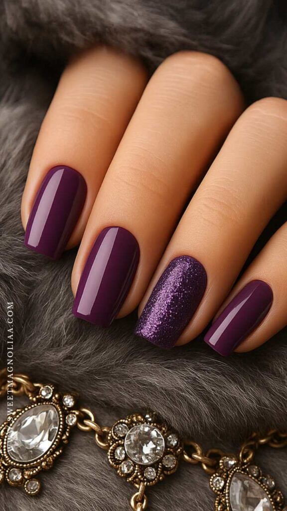 Winter Nail Designs: 2. Deep Jewel Tones