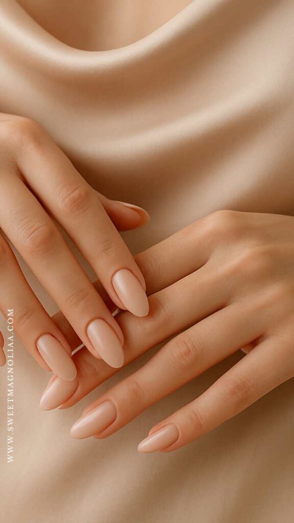 Winter Nail Designs: 20. Minimal Nude Elegance