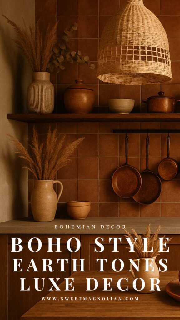 Kitchen: Boho Meets Earth Tones