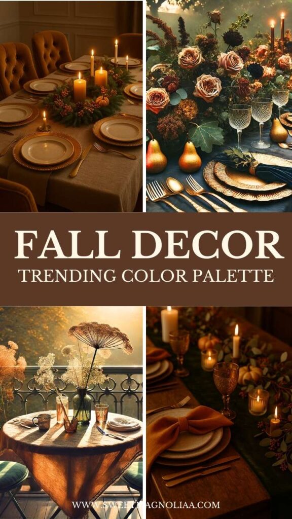 Fall Decor Color Inspiration: Autumn Luxe Palette