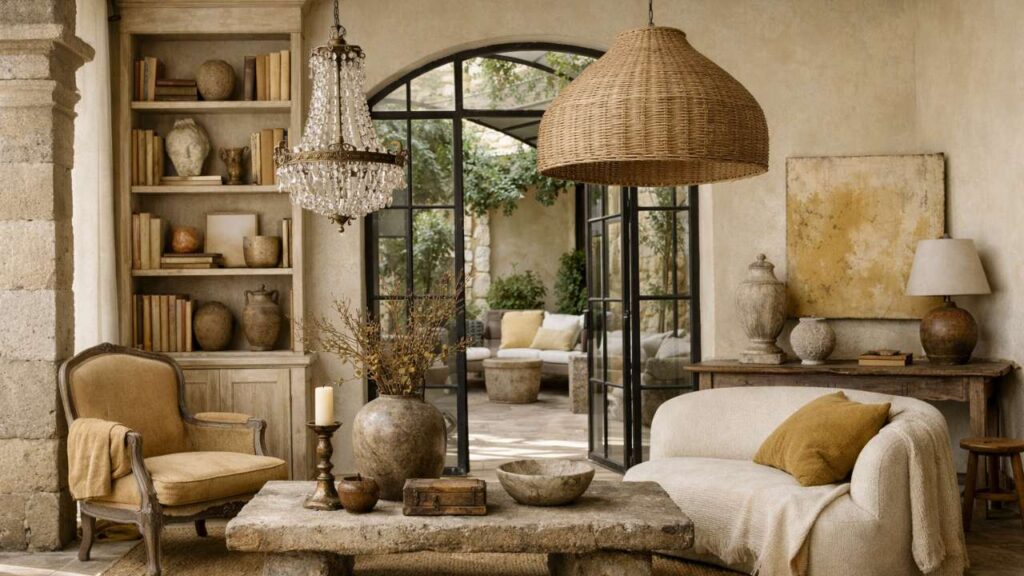 Wabi Sabi Color Palette for Interior Design Using Ochre Color
