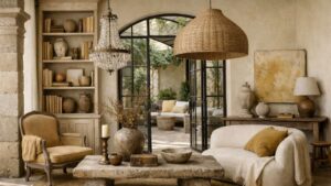 Wabi Sabi Color Palette for Interior Design Using Ochre Color