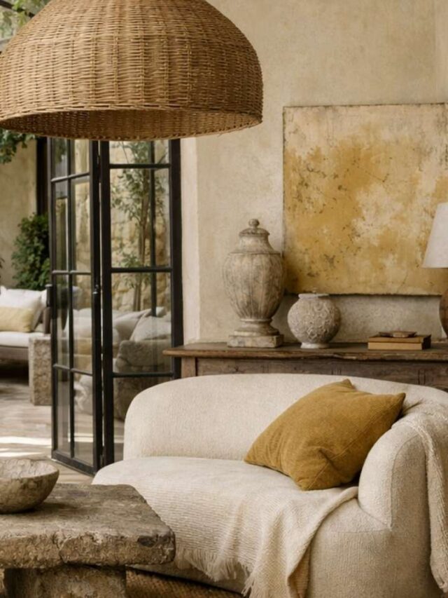 Wabi Sabi Color Palette for Interior Design Using Ochre Color