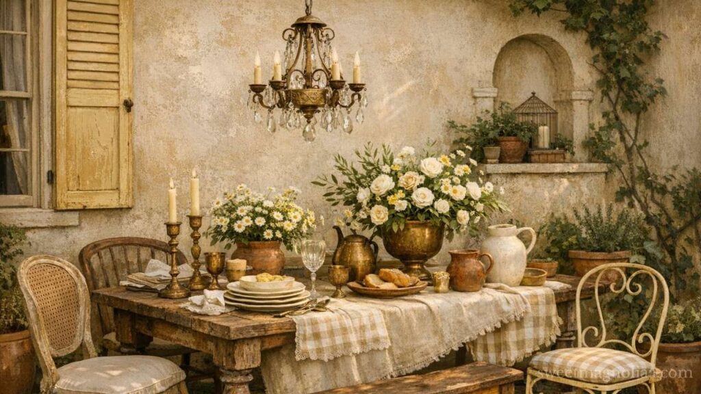 Beautiful Outdoor Garden Decor Inspired by French Provincial Style