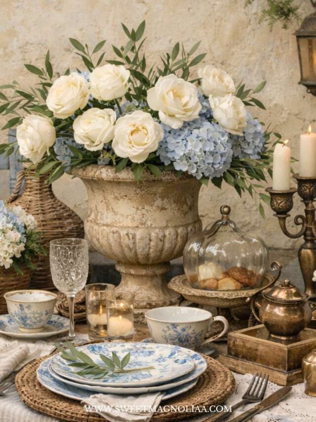 Outdoor Garden Decor Inspired by French Provincial Style