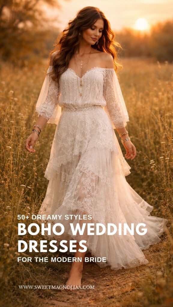 princess polly baby blue dress Elegant Romantic Boho Lace Short Sleeve Summer Wedding Dress Destination  Sexy Flowy Maxi Scalloped Neck Deep V Back Floor Length Bridal Gown with  Sash main image 0