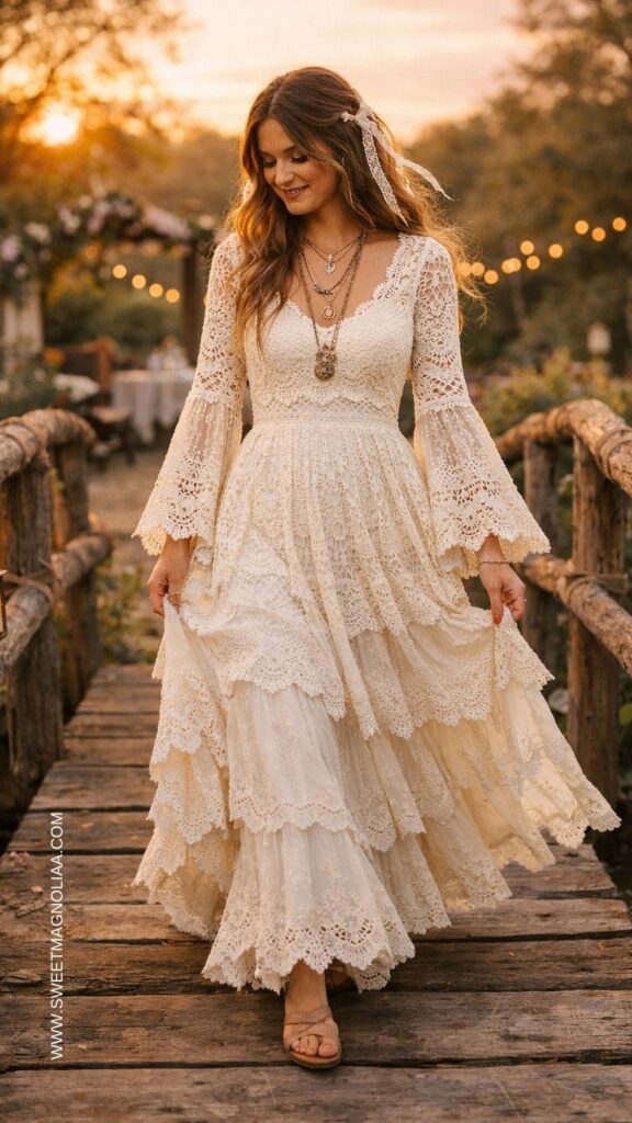 80+ Romantic Boho Wedding Dress Ideas: Flowy Lace Looks 80+ Romantic Boho Wedding Dress Ideas: Flowy Lace Looks