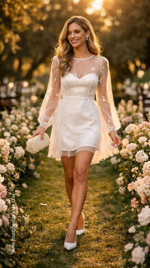 pink dress for wedding bridesmaid Light Pink Knee Length Bridesmaid Dresses White Lace Short Bridesmaid Dress ARD1168