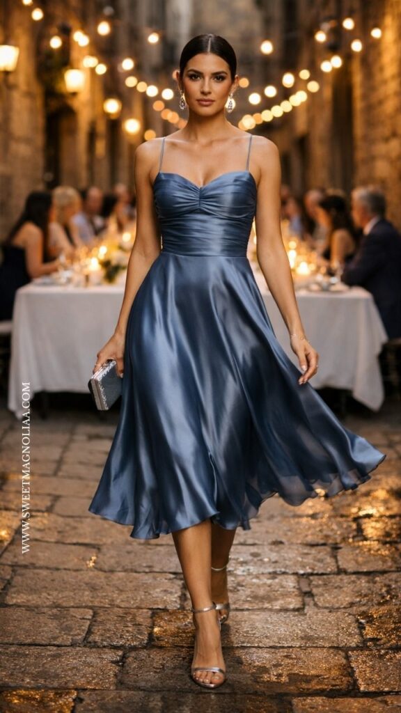 30+ Wedding Guest Dresses in Satin: Elegant Styles to Wear