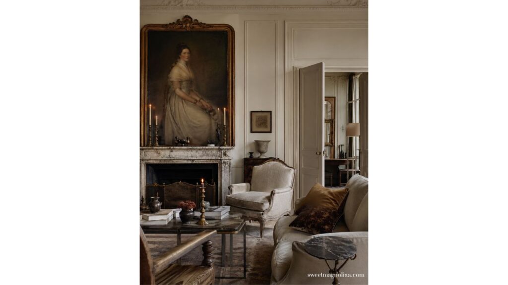Wall decor tips: Center the room around one dramatic portrait