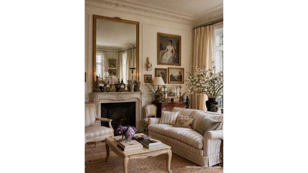 Wall Decor Ideas: salon-style art wall in the living room