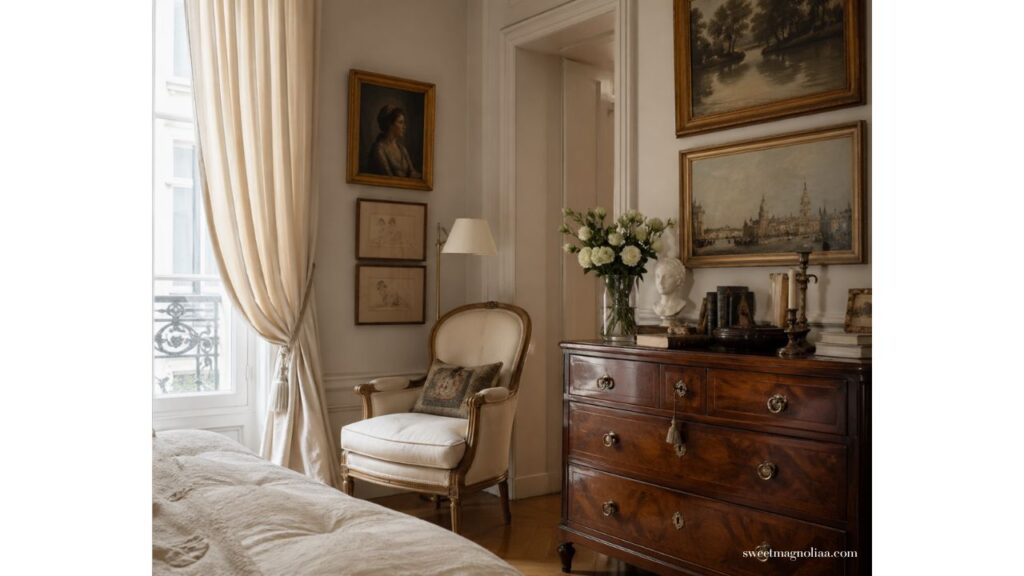 Wall Decor Ideas: floral or still-life paintings in the bedroom